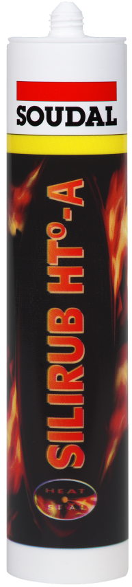 SOUDAL SILIRUB HT-A ACETIC CURE - BLACK ( UP TO 285 C) 